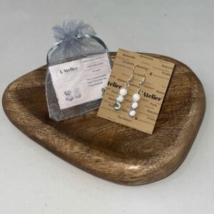 Boucles d'oreilles Howlite